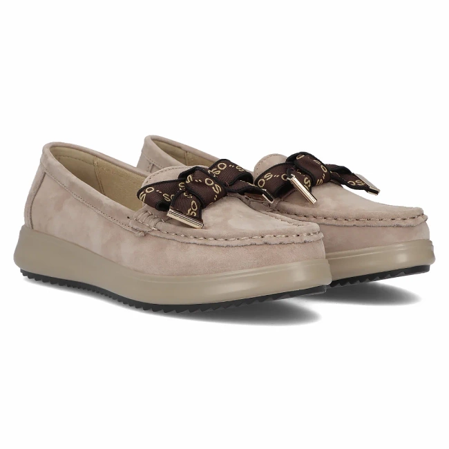 Leather shoes Filippo DP6457/24 BE beige