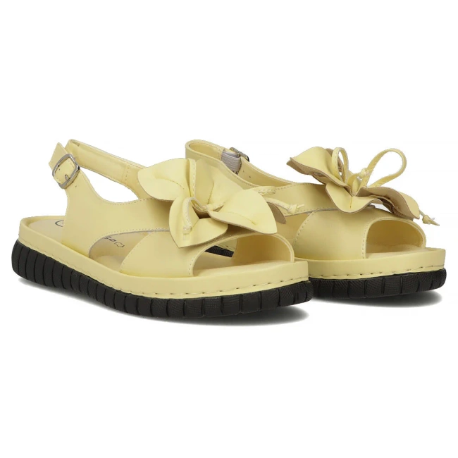 Leather sandals Filippo DS6965/25 YL yellow