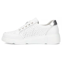 Leather sneakers Filippo DP6702/25 WH white