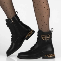 Leather ankle boots Filippo DBT7206/25 BK black