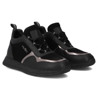 Leather sneakers Filippo DP7406/25 BK black