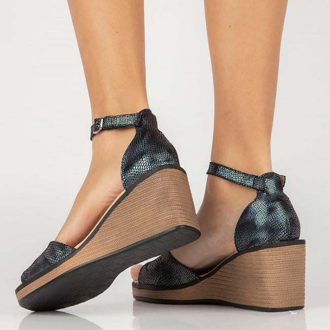Leather sandals Filippo DP4507/23 BK MLT black