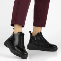 Leather ankle boots Filippo DBT7426/25 BK black