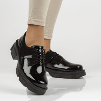 Leather shoes Filippo DP3713/22 BK black