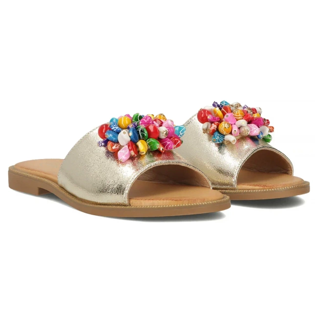 Klapki Filippo DK6233/25 GO złote