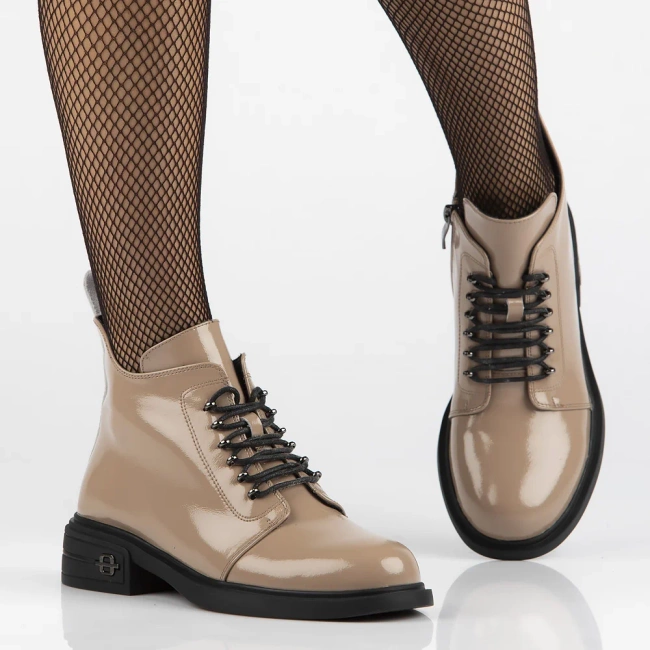 Leather ankle boots Filippo DBT6318/25 BE beige