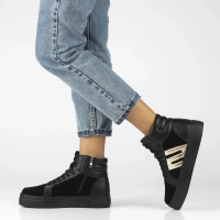 Leather ankle boots Filippo DBT7269/25 BK black