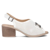 Leather sandals Filippo DS6033/25 WH white