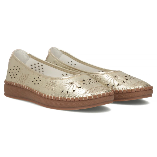Leather shoes Filippo DP6831/25 GO gold