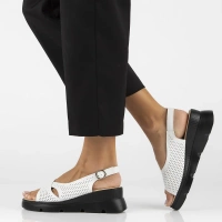 Leather sandals Filippo  DS6051/24 WH white