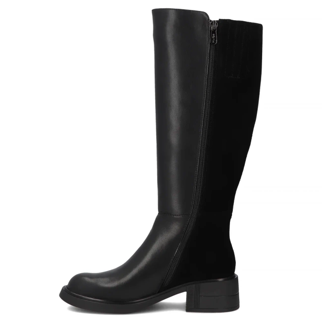 Leather ankle boots Filippo DKZ7233/25 BK black