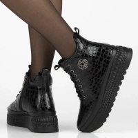 Leather ankle boots Filippo DBT7278/25 BK black