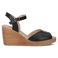 Leather sandals Filippo DS6026/24 BK black