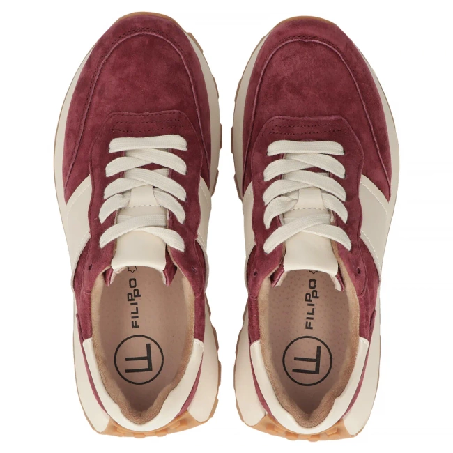 Leather sneakers Filippo DP6498/25 BE beige