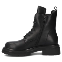 Skórzane botki na obcasie Filippo DBT7230/25 BK czarne