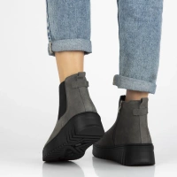 Leather ankle boots Filippo DBT7279/25 GR grey