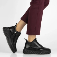 Leather ankle boots Filippo DBT7426/25 BK black