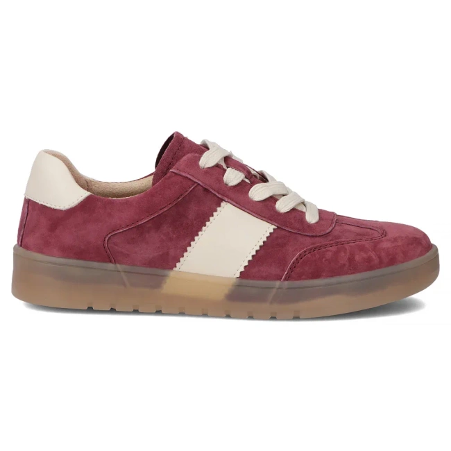 Skórzane sneakersy Filippo DP6770/25 BG bordowe