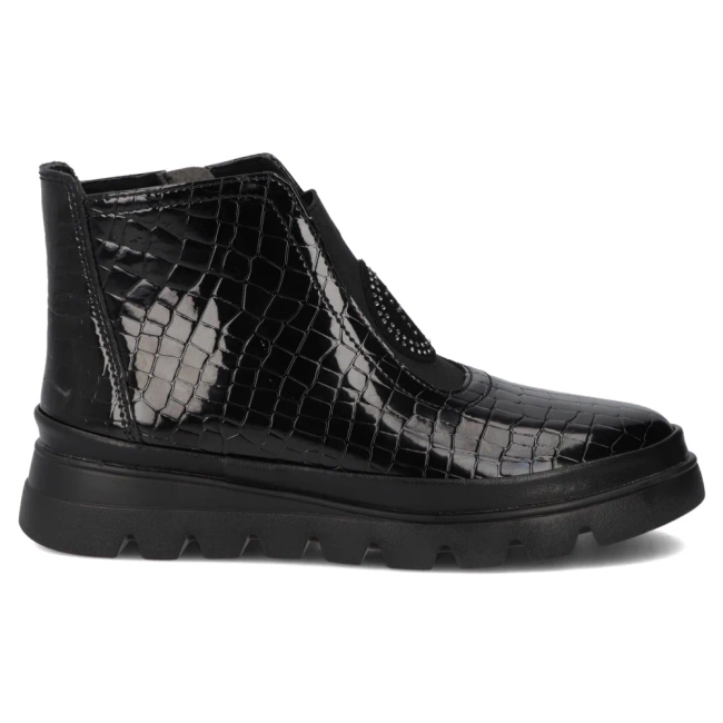 Skórzane botki Filippo DBT7169/25 BK czarne