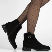 Leather ankle boots Filippo DBT7379/25 BK black