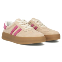 Skórzane sneakersy Filippo DP6764/25 BE FH beżowe