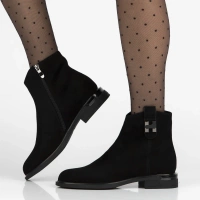 Leather ankle boots Filippo DBT7379/25 BK black