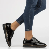 Skórzane półbuty Filippo DP6839/25 BK L czarne