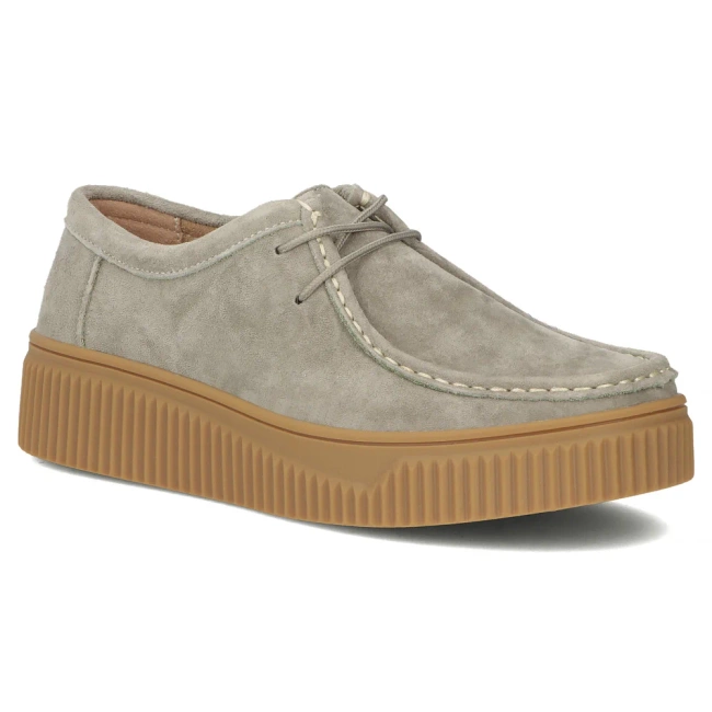 Leather shoes Filippo DP7500/26 KH grey