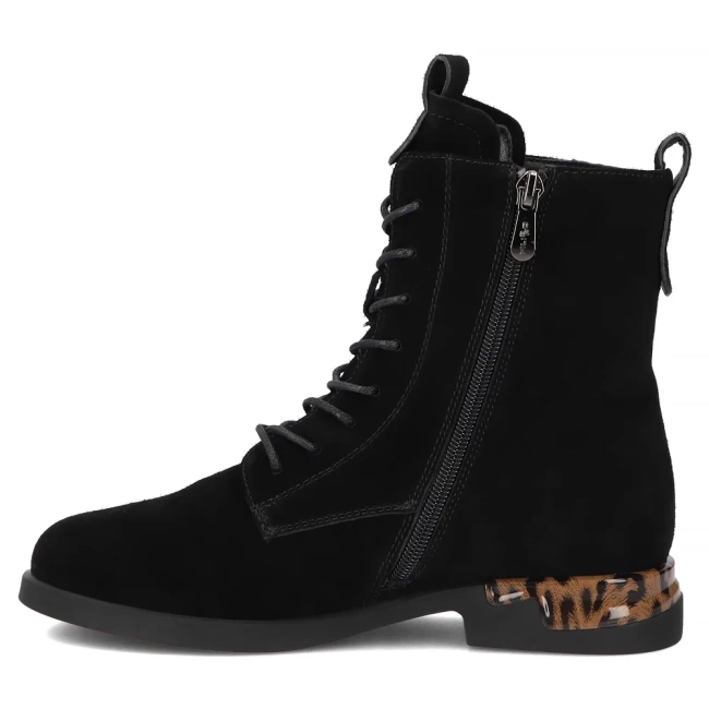 Leather ankle boots Filippo DBT7232/25 BK black