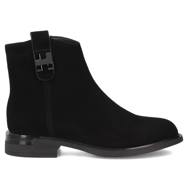 Skórzane botki Filippo DBT7379/25 BK czarne