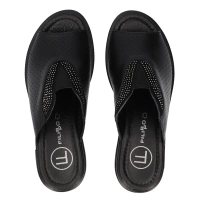 Leather flip-flops Filippo DK6146/24 BK black