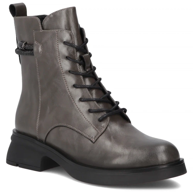 Leather ankle boots Filippo DBT7453/25 GR grey