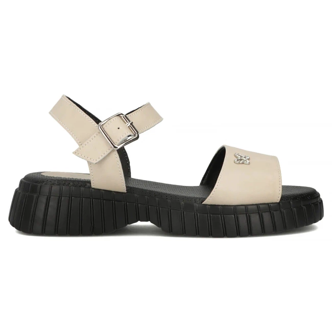 Leather sandals Filippo DS6811/25 BE beige