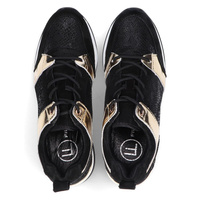 Leather sneakers Filippo DP3170/21 GO black gold