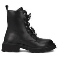 Skórzane botki Filippo DBT7308/25 BK czarne