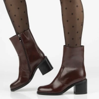 Leather ankle boots Filippo DBT7355/25 BK black