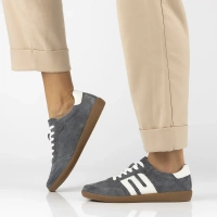 Leather sneakers Filippo DP7492/25 GR grey