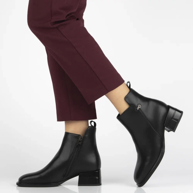 Leather ankle boots Filippo DBT7200/25 BK black