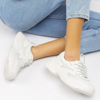 Skórzane sneakersy Filippo DP1410/20 WH białe