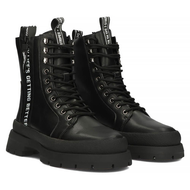 Leather boots Filippo DBT4153/22 BK black