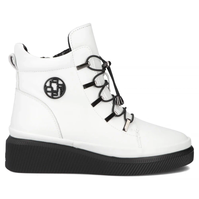 Leather ankle boots Filippo DBT7416/25 WH white