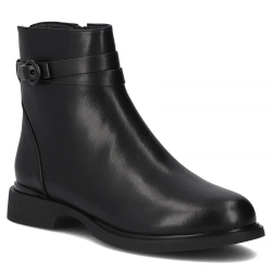 Skórzane botki Filippo DBT7357/25 BK czarne