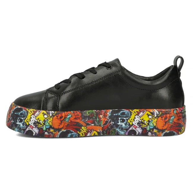 Leather shoes Filippo DP6048/24 BK MLT multicolor