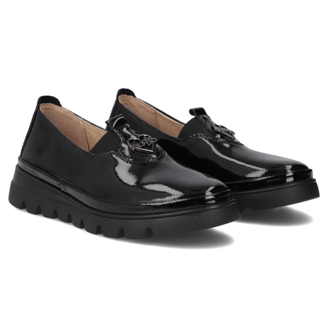 Leather shoes Filippo DP7170/25 BK L black