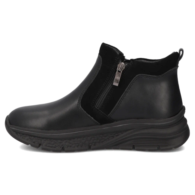 Leather ankle boots Filippo DBT7292/25 BK black