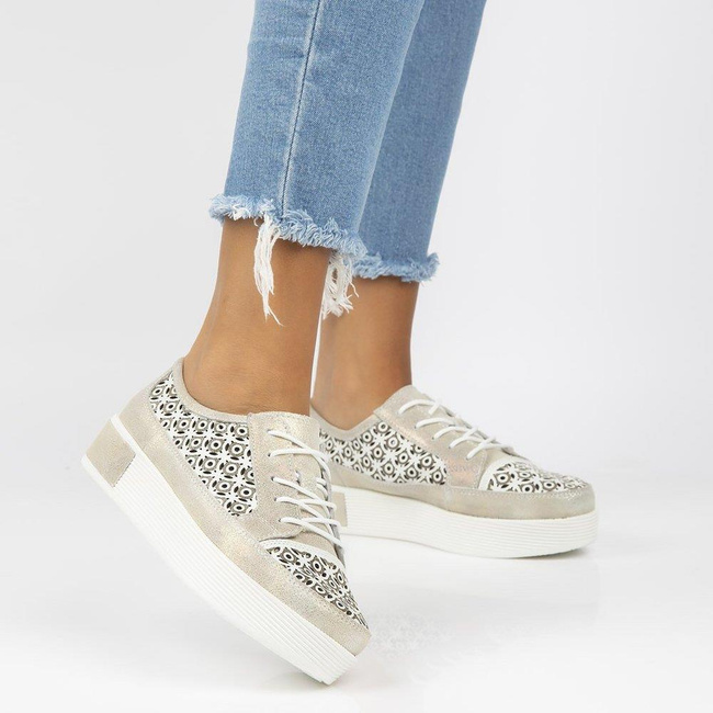 Leather shoes FILIPPO DP2026/22 GO gold