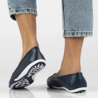Leather shoes Filippo DP3681/25 NV navy blue