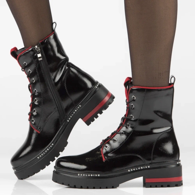 Botki typu workery Filippo DBT3108/25 BK czarne