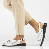 Leather sandals Filippo DS6032/25 WH white