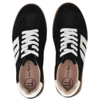 Skórzane sneakersy Filippo DP7492/25 BK czarne